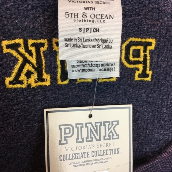 Victoria’s Secret Pink Michigan Crop Sweatshirt - Picture 8 of 8
